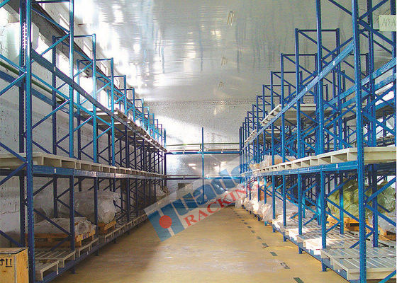 Cremalheira e prateleira azuis do armazém do racking de pálete ajustável 1000kg